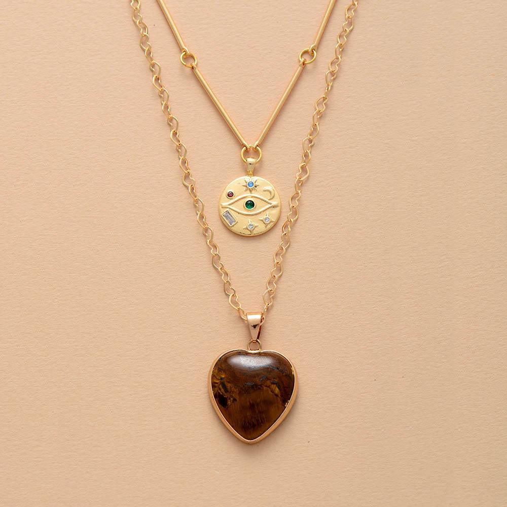 Collana a Due Strati "Cuore Protettivo"