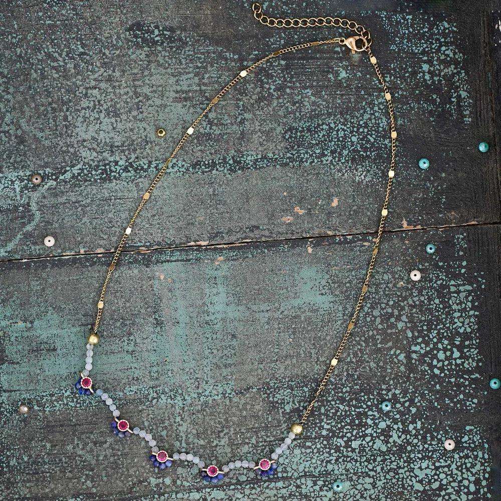 Collana di Opale e Sodalite “Fiore Celeste”