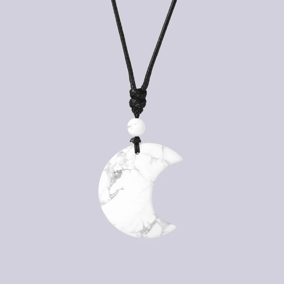 Collana di Pietre Naturali "Crescente Crepuscolare"
