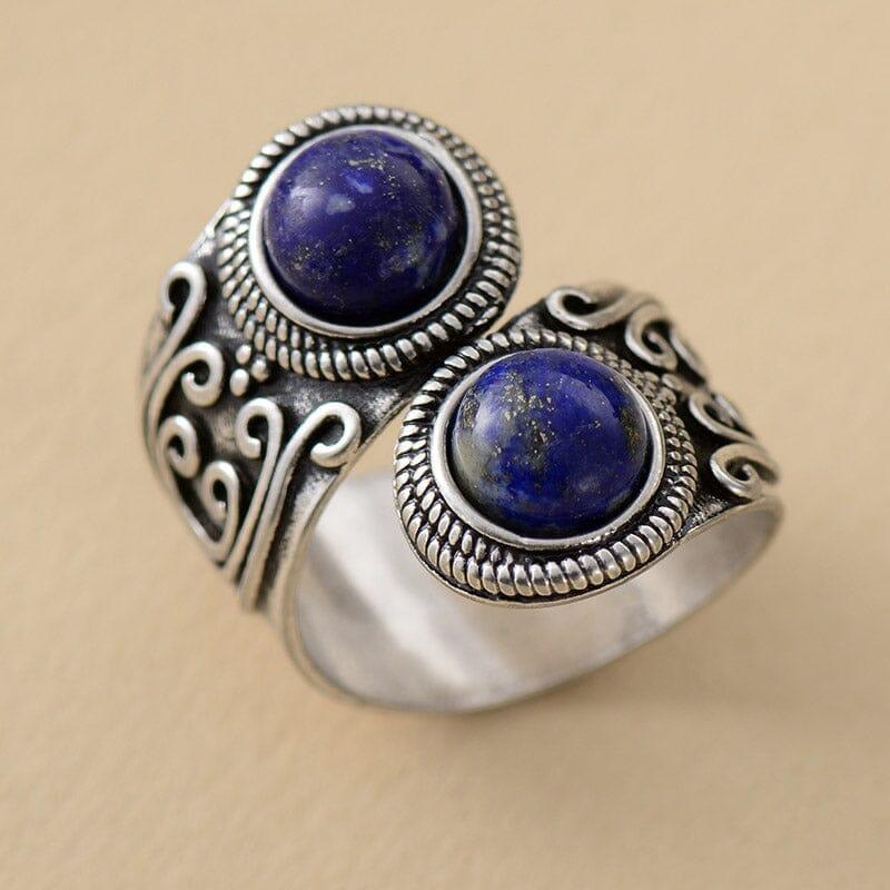 Anello Bohemien con Gemme Gemelle