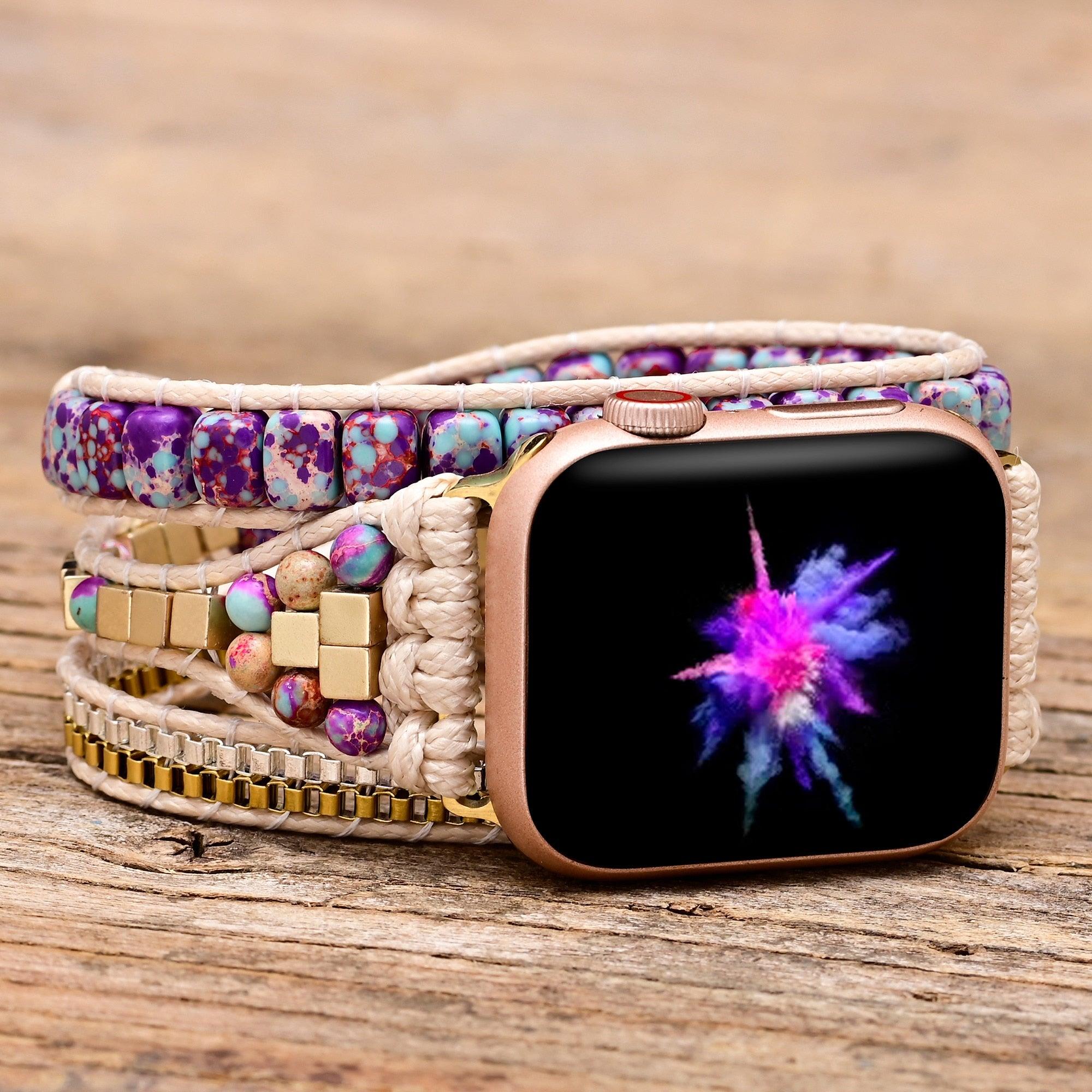 Cinturino Chakra Equilibrante per Apple Watch "Mistero Divino"