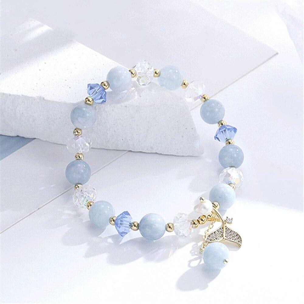 Bracciale "Coda Incantata" in Quarzo Blu