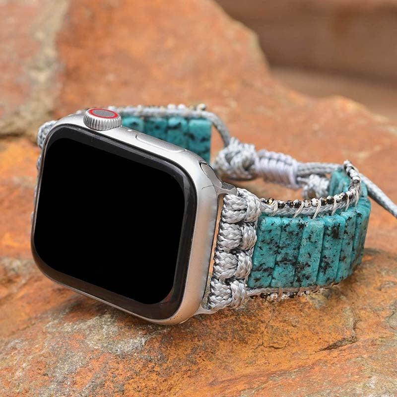 Cinturino per Apple Watch "Blu Profondo" in Diaspro Elegante