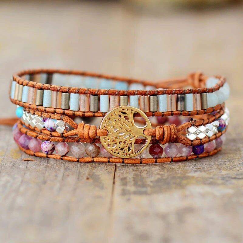 Bracciale "Essenza Boho" con Simbolo dell'Albero della Vita