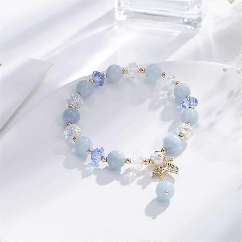 Bracciale "Coda Incantata" in Quarzo Blu