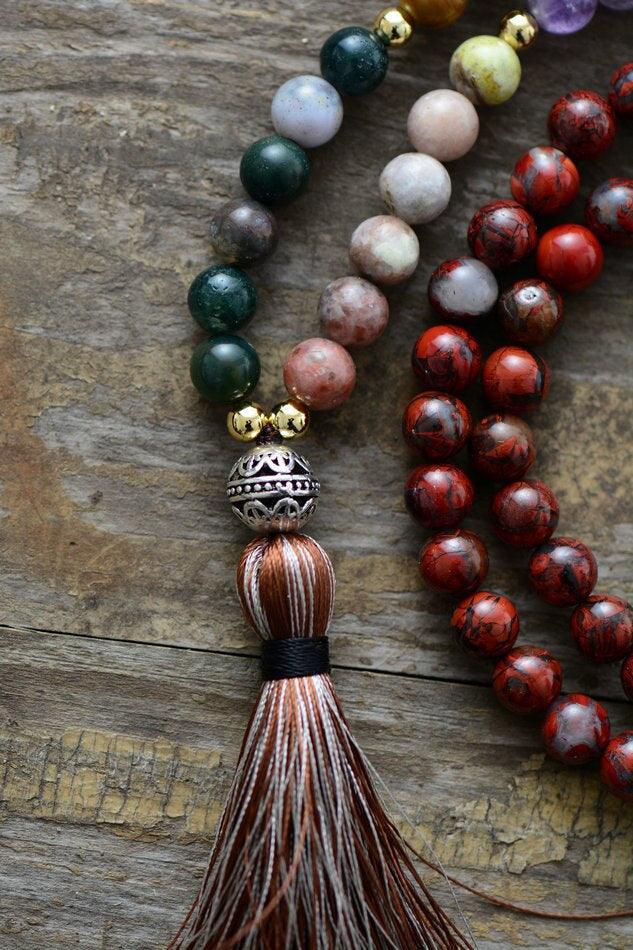 Collana 7 Chakra "Serenità Interiore" con Diaspro e Agata