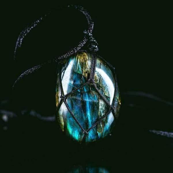 Collana "Cuore di Drago" in labradorite