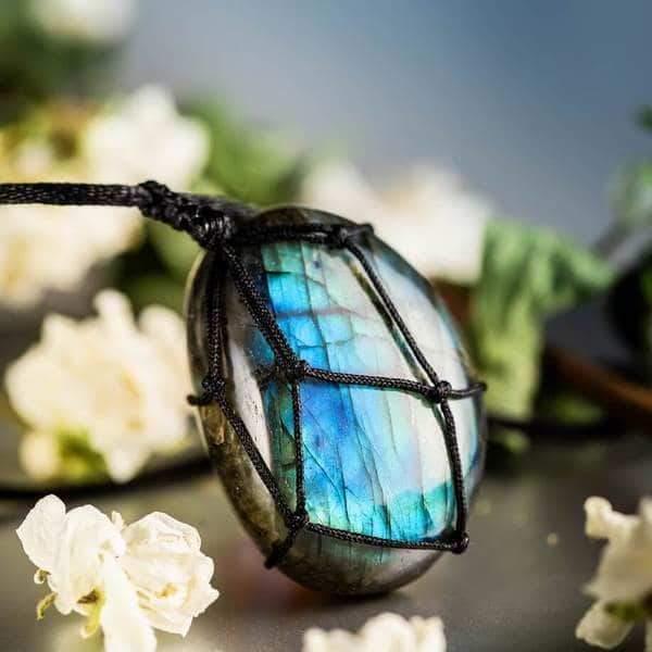 Collana "Cuore di Drago" in labradorite