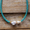 Collana "Bacio del Mare" con Turchese e Perla