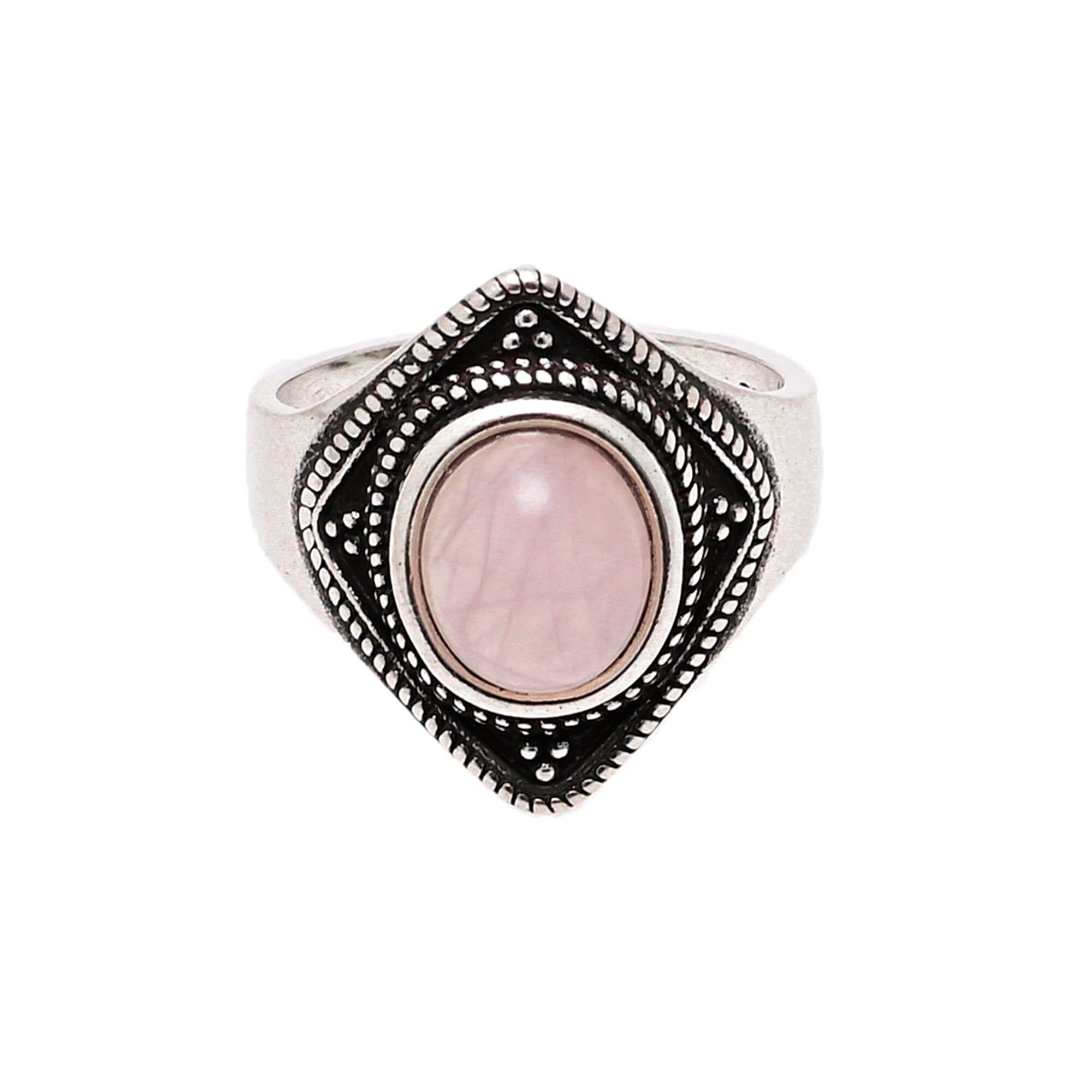 Anello “Aura” Magnetico dell’Amore in Quarzo Rosa