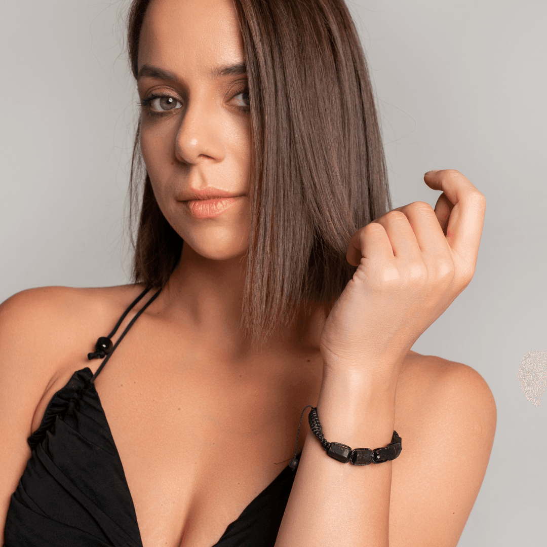 Bracciale Unisex "Nodo Naturale" con Pietre Naturali