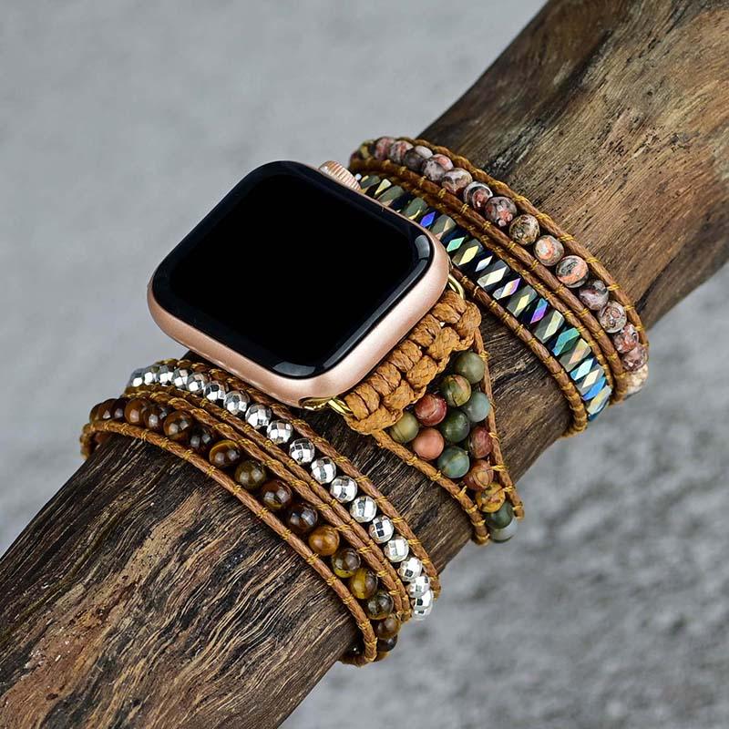 Cinturino per Apple Watch "Forza della Tigre" con Occhio di Tigre