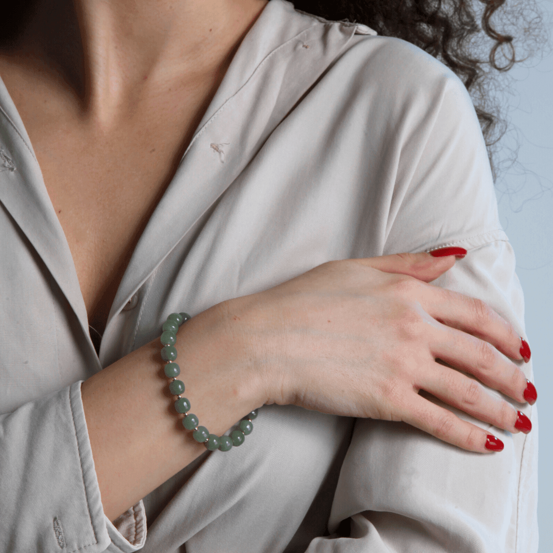 Bracciale Dorato "Splendore di Giada" con Giada Hetian