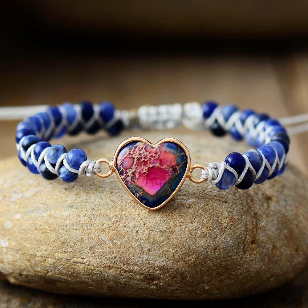 Bracciale "Blu Fervente" per l'Intensità del Cuore