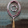 Set Mala in Quarzo Rosa e Rodonite “Amore Beato”