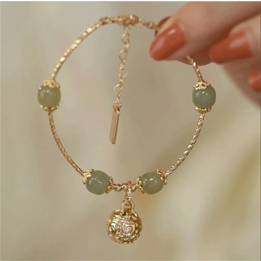 Bracciale "Armonia Celeste" in Giada di Hetian