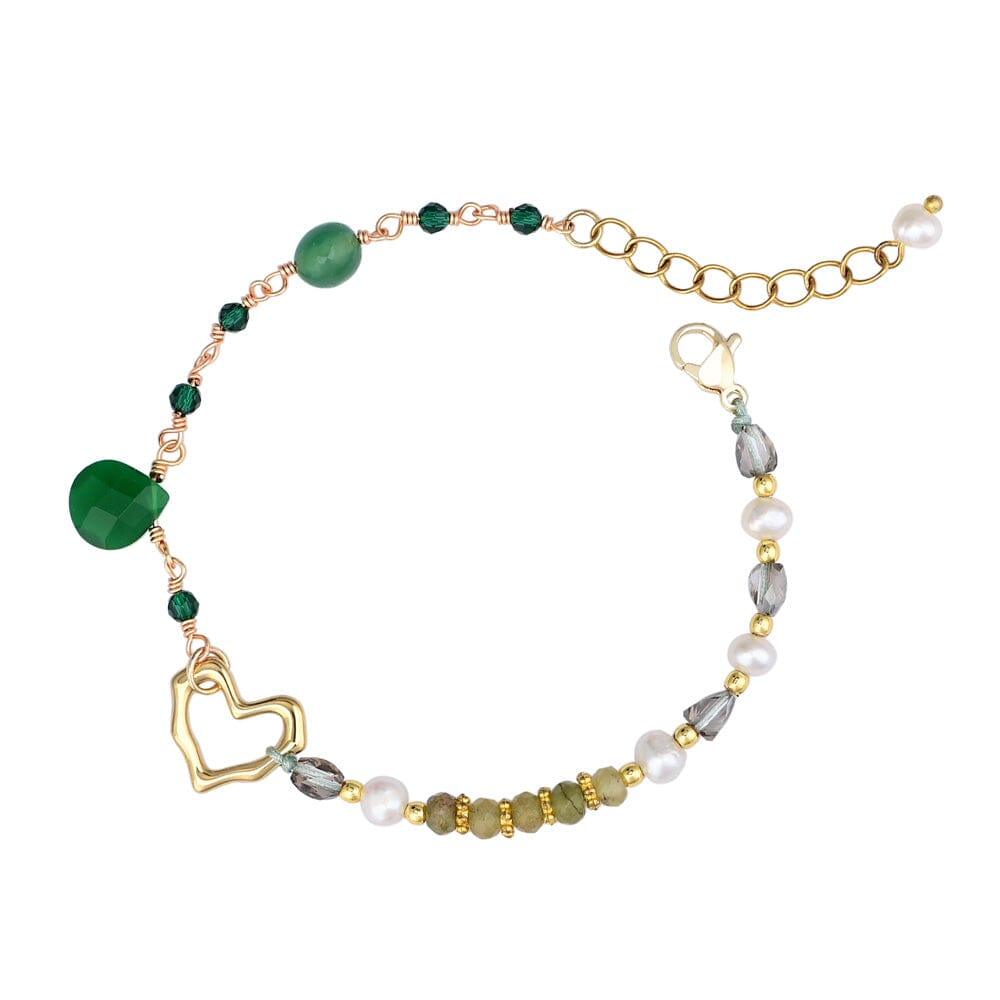 Bracciale “Elevazione Incantata” con Avventurina Verde e Ematite