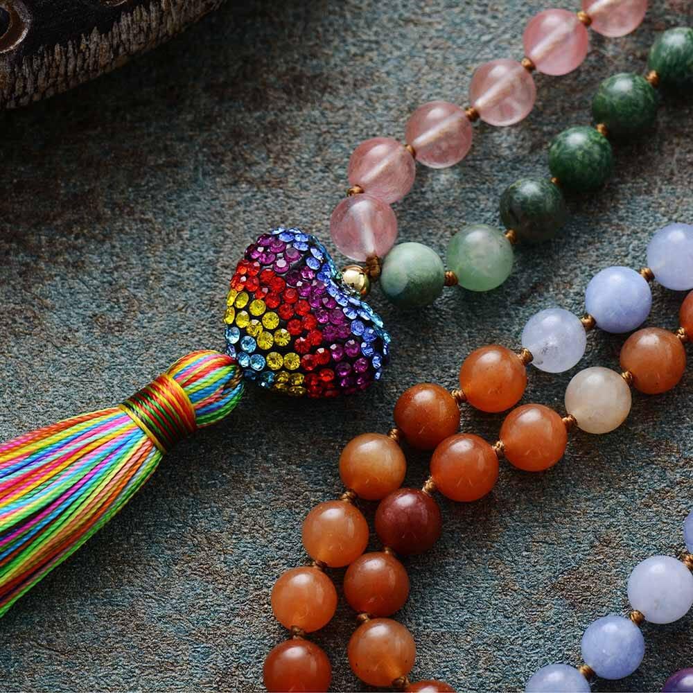 Collana Mala con Pietre Preziose “Spirito Risplendente”