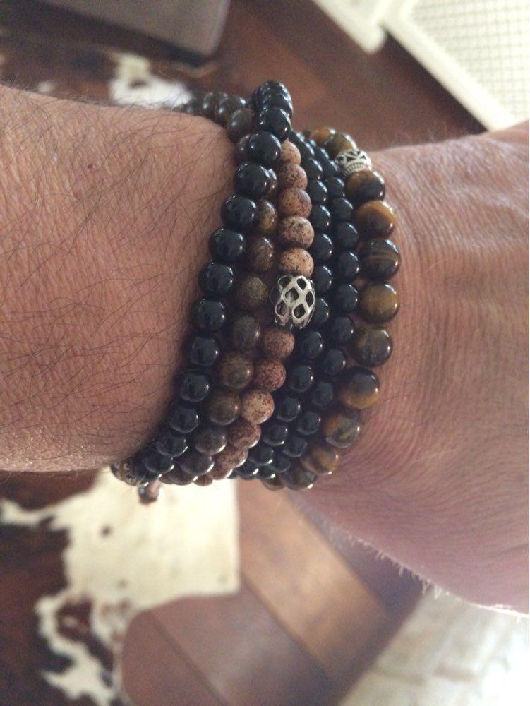 Bracciale con Buddha in Bronzite "Saggezza Ancestrale"