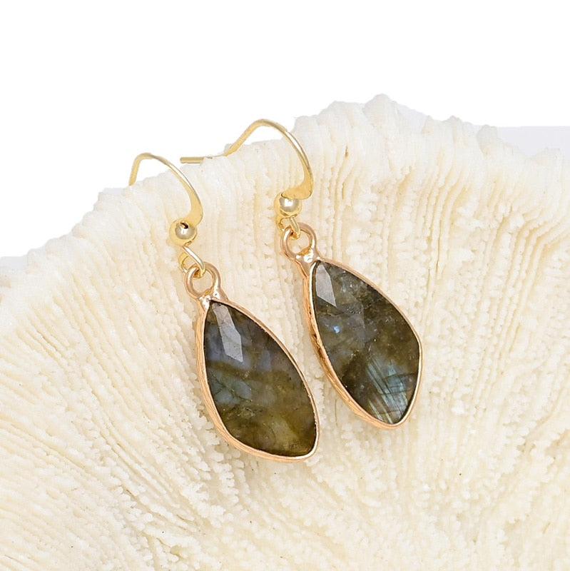 Orecchini in Labradorite "Incanto Ipnotico"