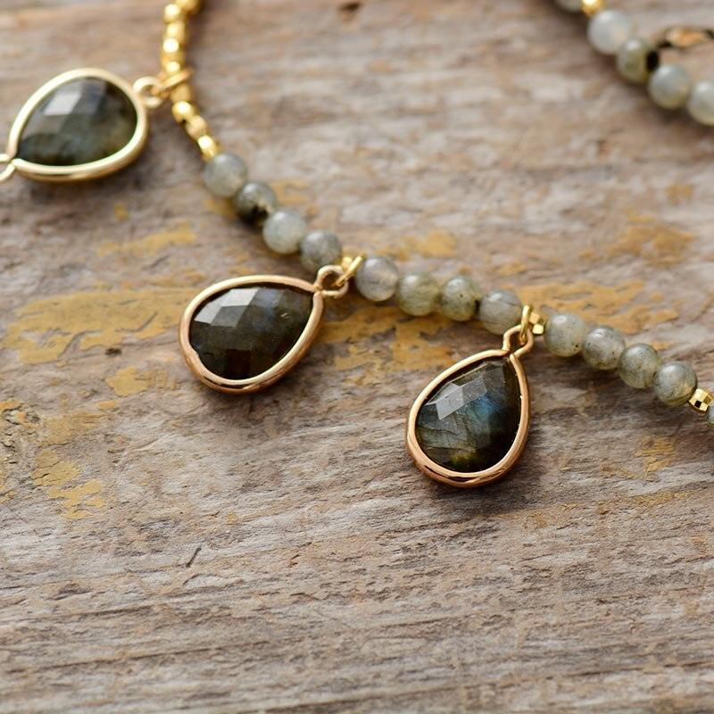 Collana "Eleganza d'Epoca" in Labradorite