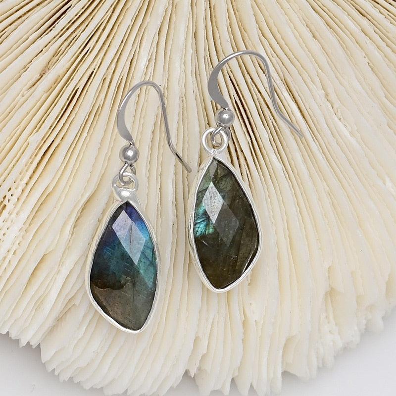 Orecchini in Labradorite "Incanto Ipnotico"