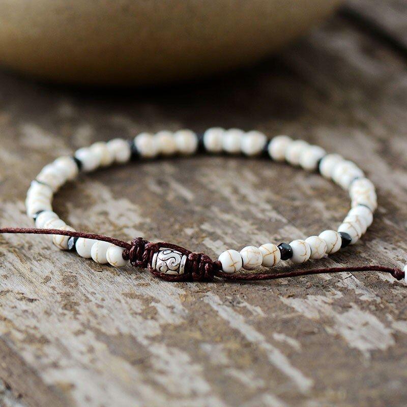 Bracciali in Howlite e Turchese "Essenza Serena"