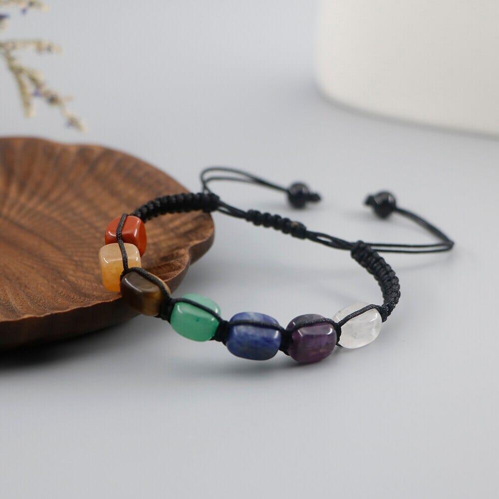 Bracciale con 7 Pietre Chakra "Felicità Allineata"