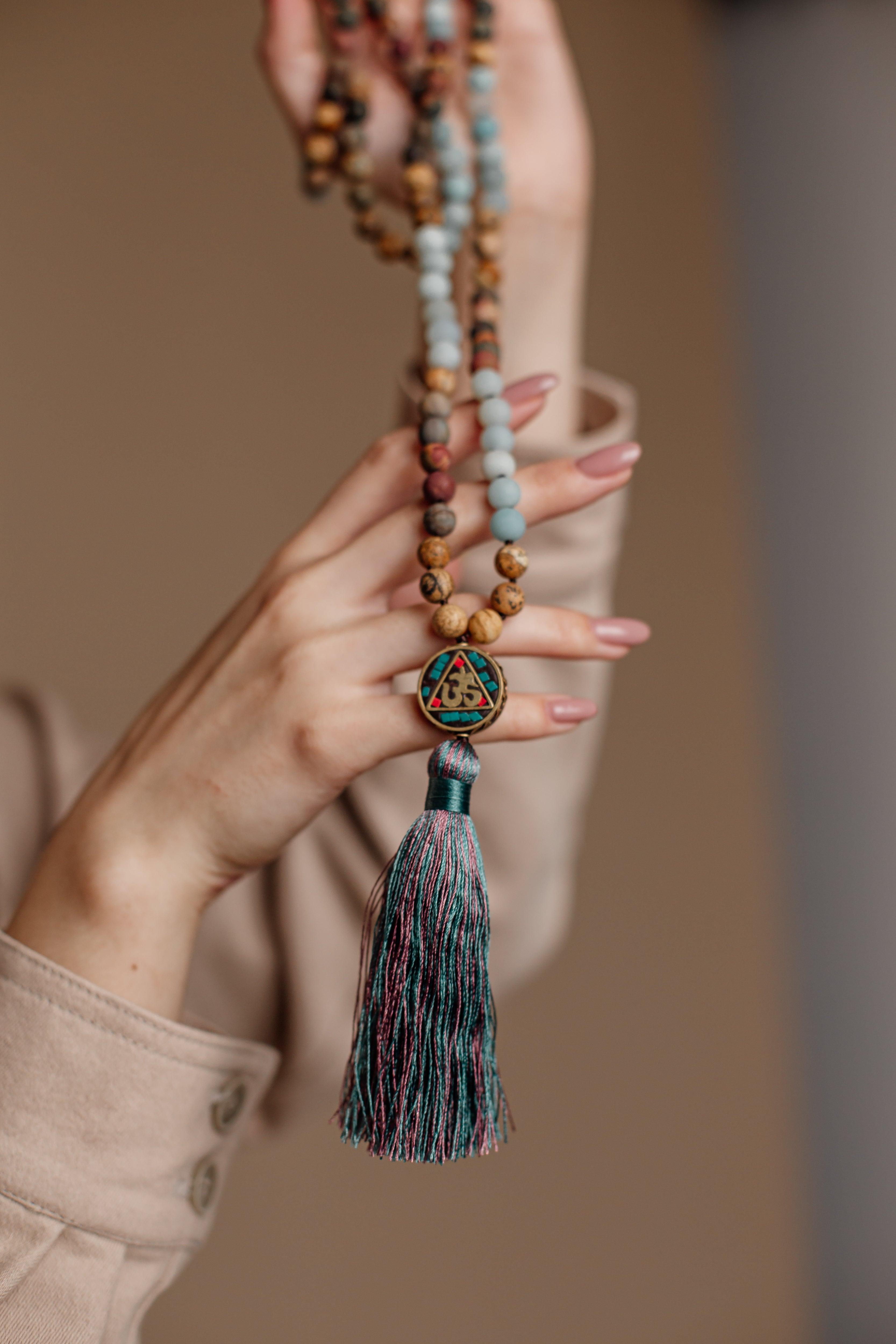 Mala Aum in perle sacre