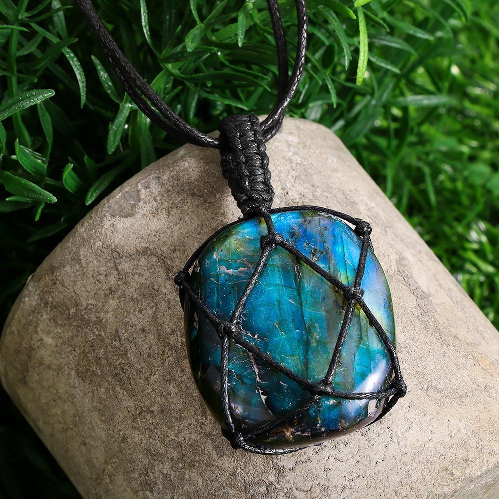 Collana "Cuore di Drago" in labradorite